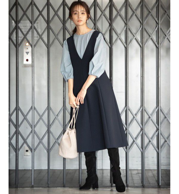 組曲「【マガジン掲載/22.5cm～24.5cm】ストレッチフェイクスウェード ロングブーツ（KJ44）」|ショートブーツ|