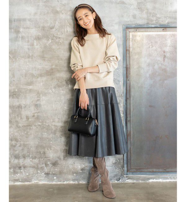 組曲「【マガジン掲載/22.5cm～24.5cm】ストレッチフェイクスウェード ロングブーツ（KJ44）」|ショートブーツ|