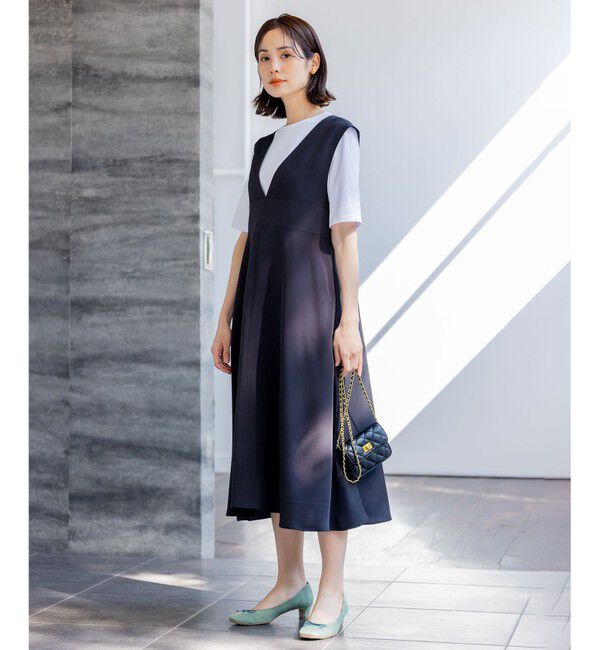 組曲「【WEB限定・シワになりにくい】ジェシーツイル ジャンパースカート」|ワンピース|