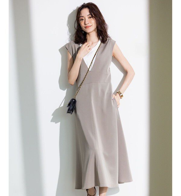 組曲「【WEB限定・シワになりにくい】ジェシーツイル ジャンパースカート」|ワンピース|