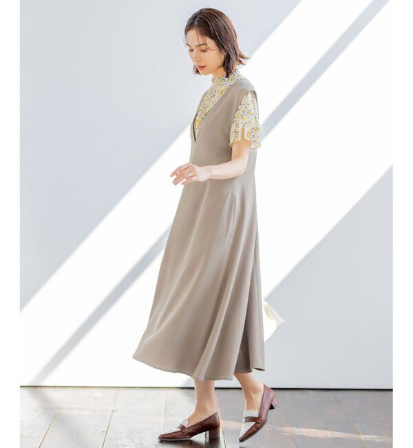 組曲「【WEB限定・シワになりにくい】ジェシーツイル ジャンパースカート」|ワンピース|