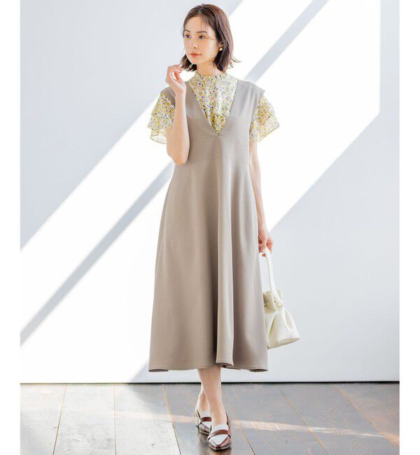 組曲「【WEB限定・シワになりにくい】ジェシーツイル ジャンパースカート」|ワンピース|