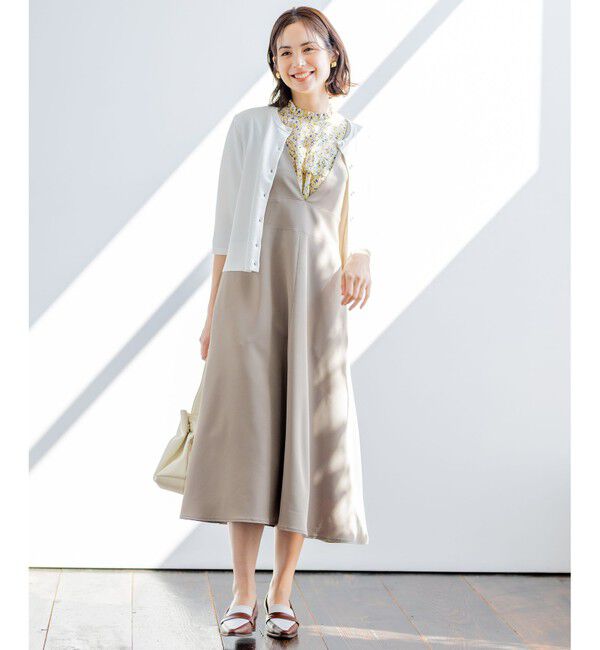 組曲「【WEB限定・シワになりにくい】ジェシーツイル ジャンパースカート」|ワンピース|