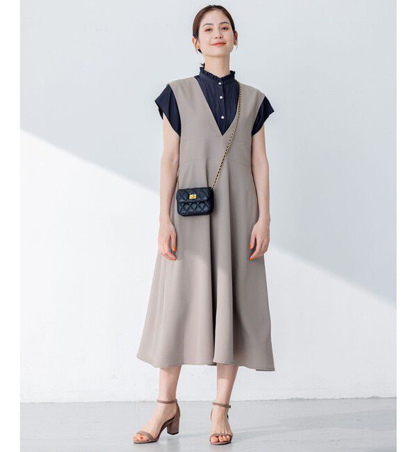 組曲「【WEB限定・シワになりにくい】ジェシーツイル ジャンパースカート」|ワンピース|