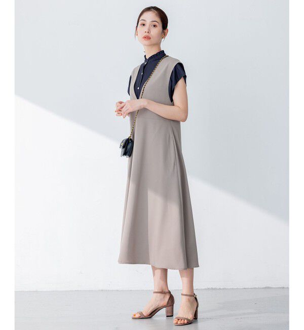 組曲「【WEB限定・シワになりにくい】ジェシーツイル ジャンパースカート」|ワンピース|