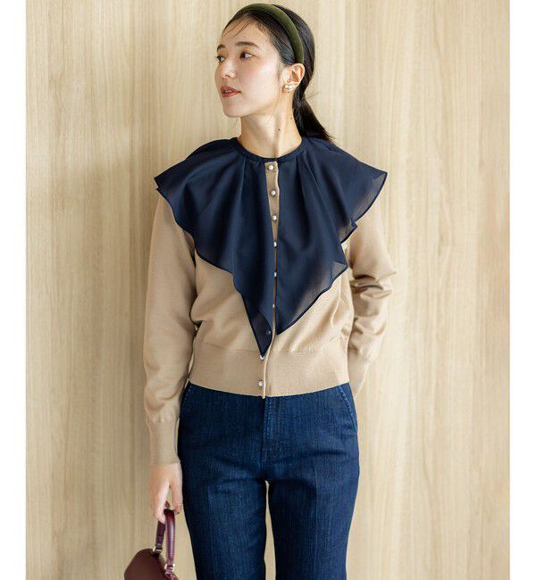 組曲「【洗える・6色展開】Elenaベーシックニット カーディガン」|カーディガン|