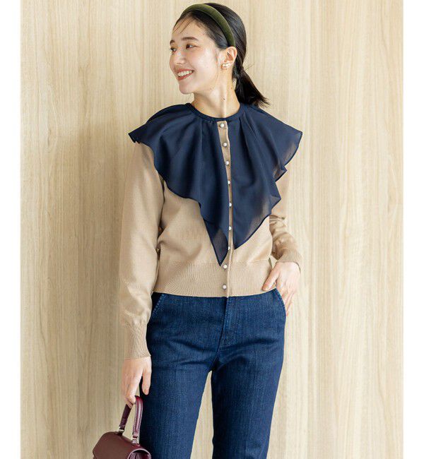 組曲「【洗える・6色展開】Elenaベーシックニット カーディガン」|カーディガン|