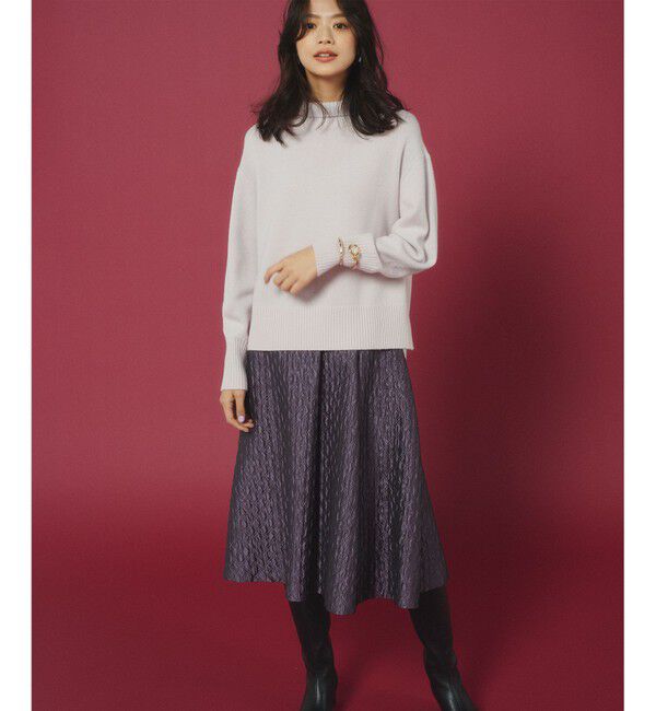 組曲「ジオメトリックフラワージャガード フレアスカート」|スカート|ﾛｰｽﾞﾊﾟ