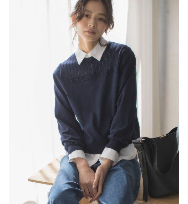 組曲「コットンシャーティング ベーシックシャツ」|シャツ・ブラウス|アイボリー系