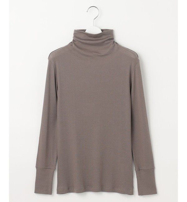 自由区「【洗える】ベアテレコボトルネック カットソー」|Tシャツ・カットソー|