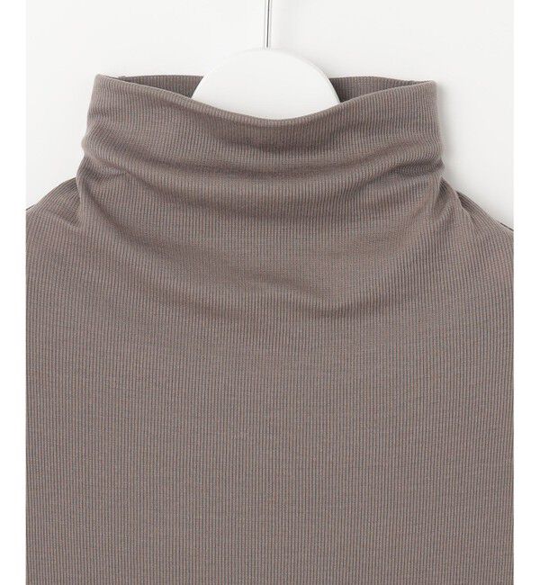 自由区「【洗える】ベアテレコボトルネック カットソー」|Tシャツ・カットソー|