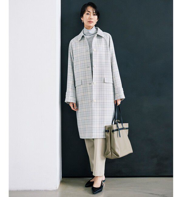 自由区「【洗える】ベアテレコボトルネック カットソー」|Tシャツ・カットソー|