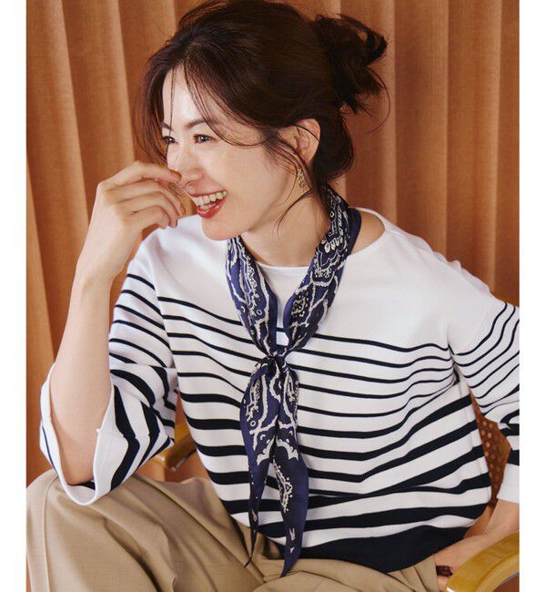 23区「オーナメントプリント スカーフ」|バンダナ・スカーフ|ﾈｲﾋﾞｰﾌ