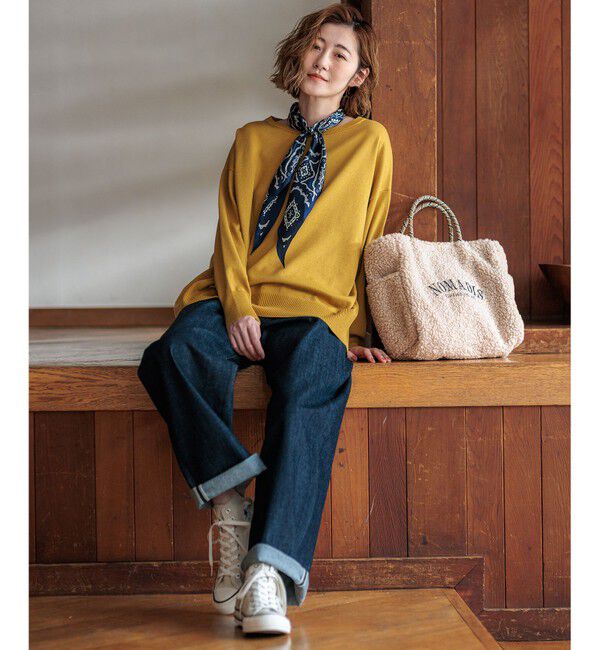 23区「オーナメントプリント スカーフ」|バンダナ・スカーフ|