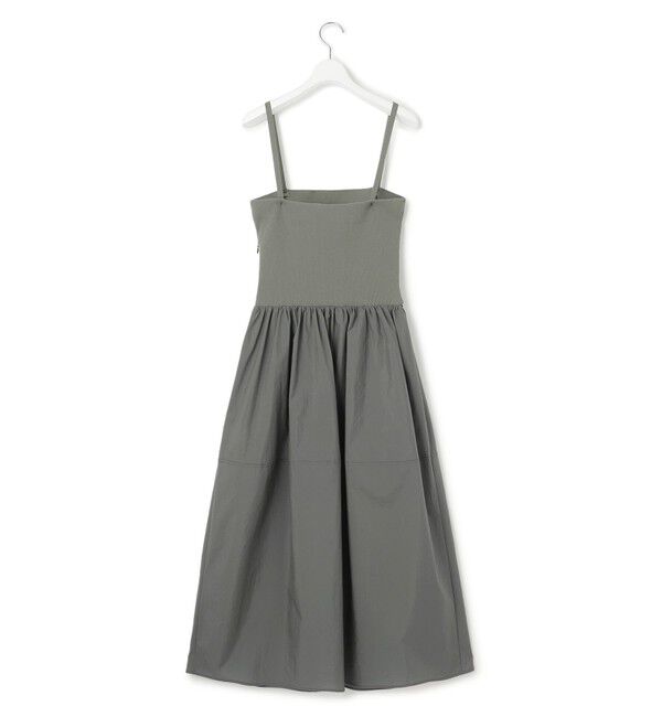 23区「【洗える】ブライトナイロンワッシャー ニットコンビワンピース」|ワンピース|