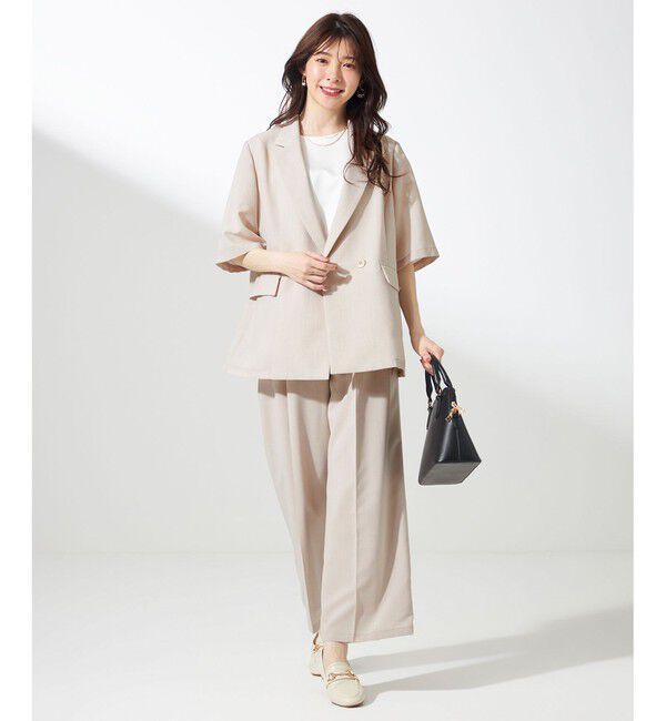 ANY SIS「【接触冷感・速乾・UVカット・洗える】スイートクール ジャケット」|テーラードジャケット|