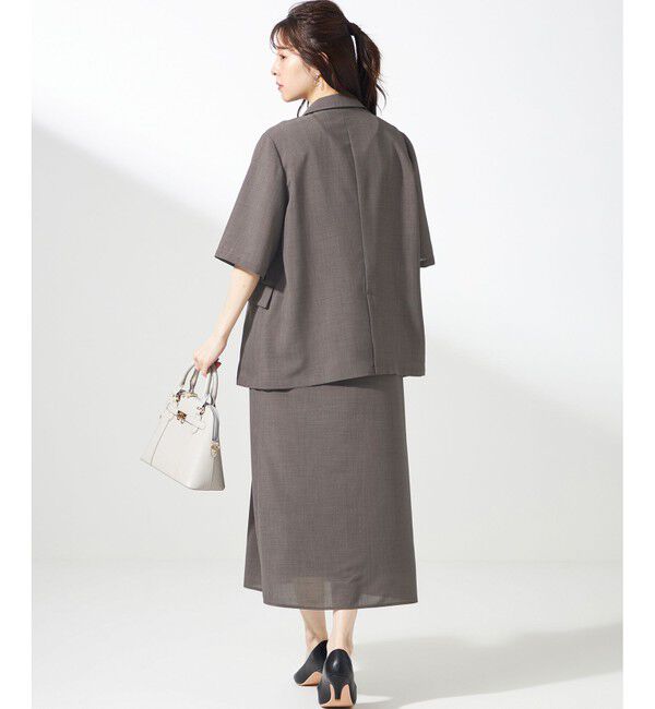 ANY SIS「【接触冷感・速乾・UVカット・洗える】スイートクール ジャケット」|テーラードジャケット|