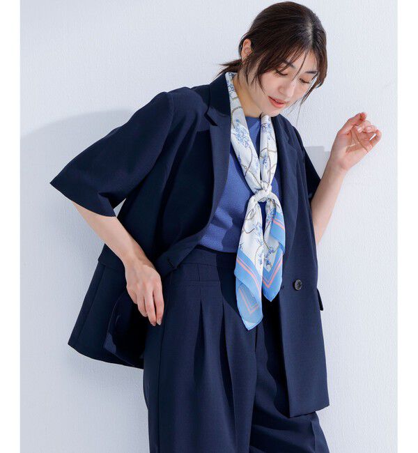 ANY SIS「【接触冷感・速乾・UVカット・洗える】スイートクール ジャケット」|テーラードジャケット|ネイビー