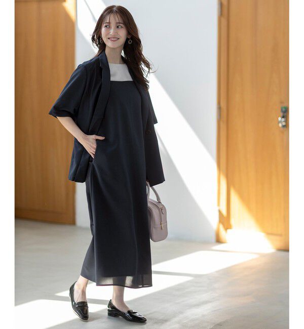 ANY SIS「【接触冷感・速乾・UVカット・洗える】スイートクール ジャケット」|テーラードジャケット|