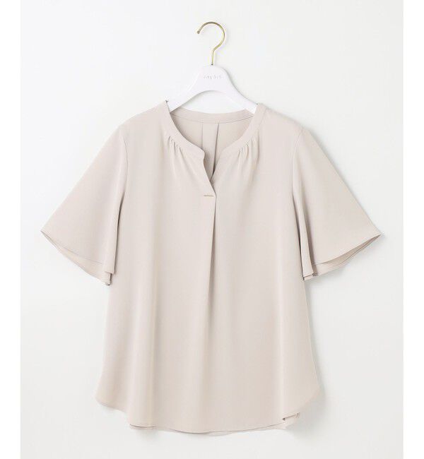 any SiS「【接触冷感・吸水速乾・UVカット】サラキレイ スキッパー ブラウス」|シャツ・ブラウス|