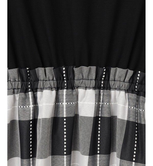 ANY SIS「【洗える】チェックドッキング ワンピース」|ワンピース|