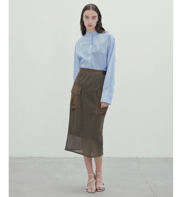 BEIGE,「【洗える】PLUMERIA / コットンシアーバックボウタイブラウス」|シャツ・ブラウス|