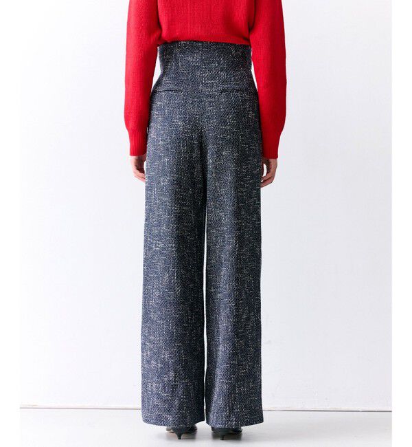 BEIGE,「TRIPHANE / ハイウエストツイードタックパンツ」|その他|