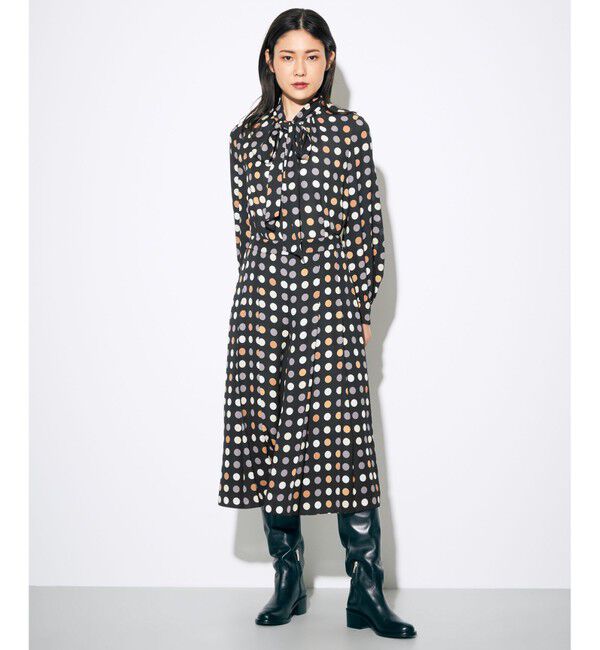 Grace Class「マルチドットプリーツパンツ」|その他|ブラック