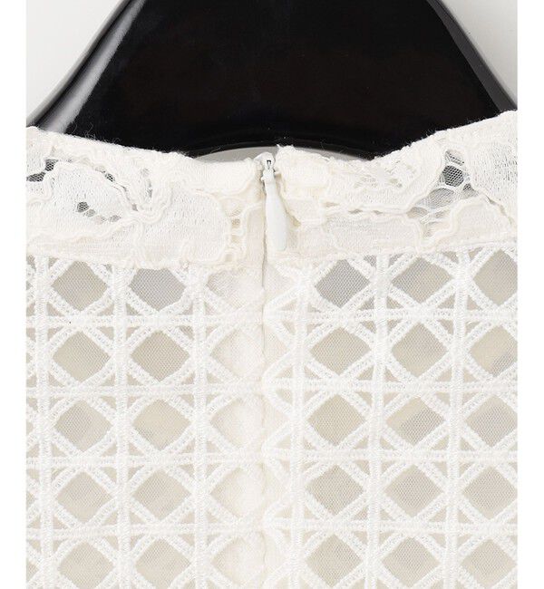  「ハイネックレースコンビトップ」|シャツ・ブラウス|