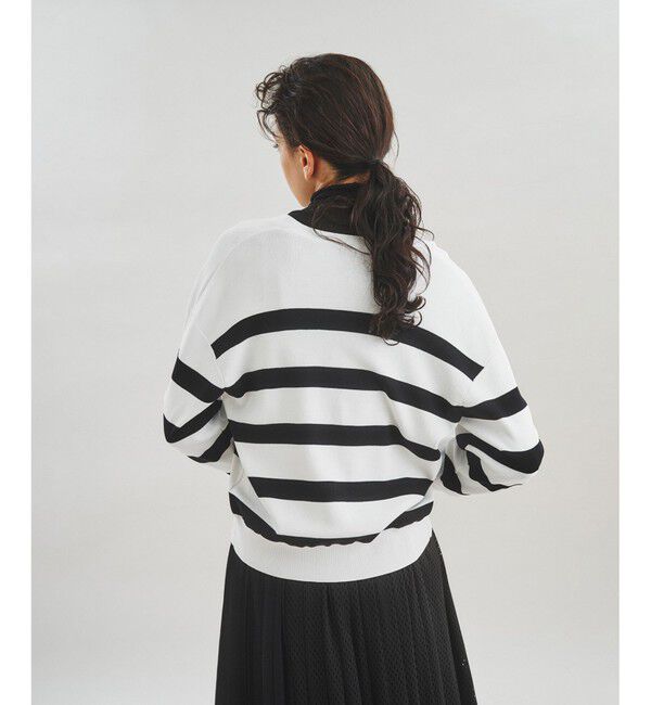 Diagram「ボーダールーズニットカーディガン」|カーディガン|