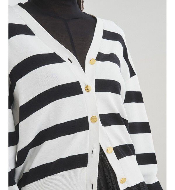 Diagram「ボーダールーズニットカーディガン」|カーディガン|