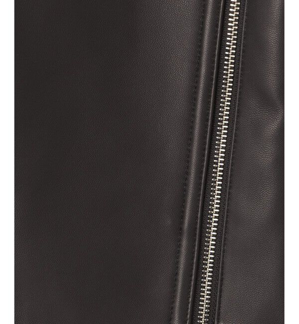 GRACE CONTINENTAL「ノーカラーレザーライダースジャケット」|ライダースジャケット|