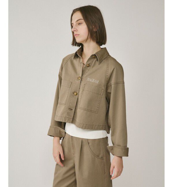  「ラグランショートシャツジャケット」|デニムジャケット|