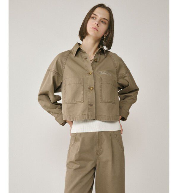  「ラグランショートシャツジャケット」|デニムジャケット|