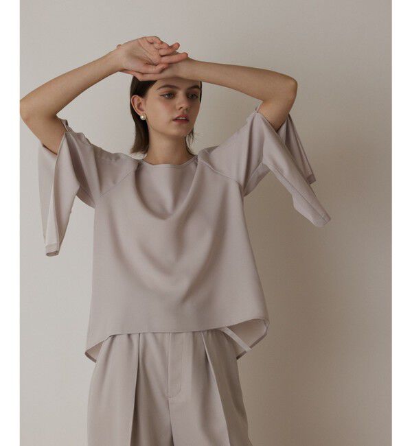  「スリットスリーブトップ」|Tシャツ・カットソー|