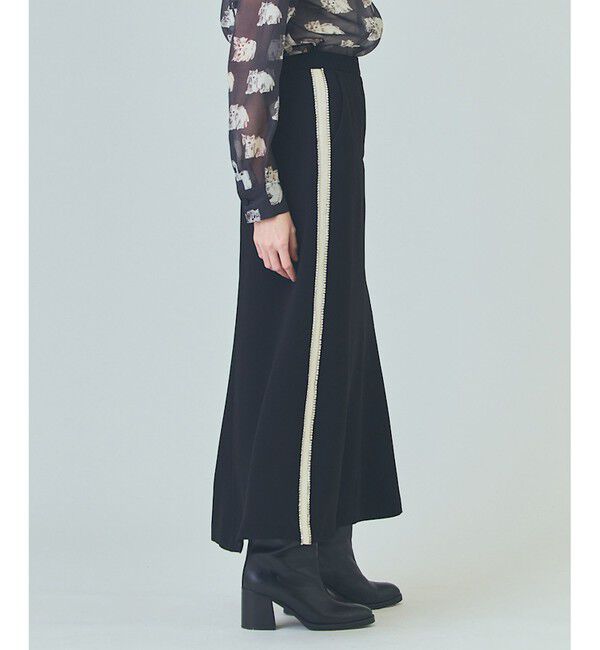  「ラインビジューロングスカート」|スカート|