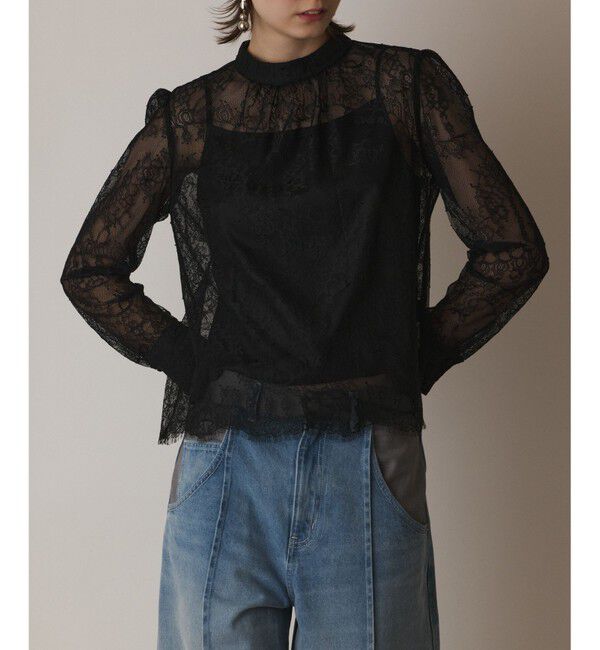 Diagram「シアーレーストップ」|シャツ・ブラウス|ブラック