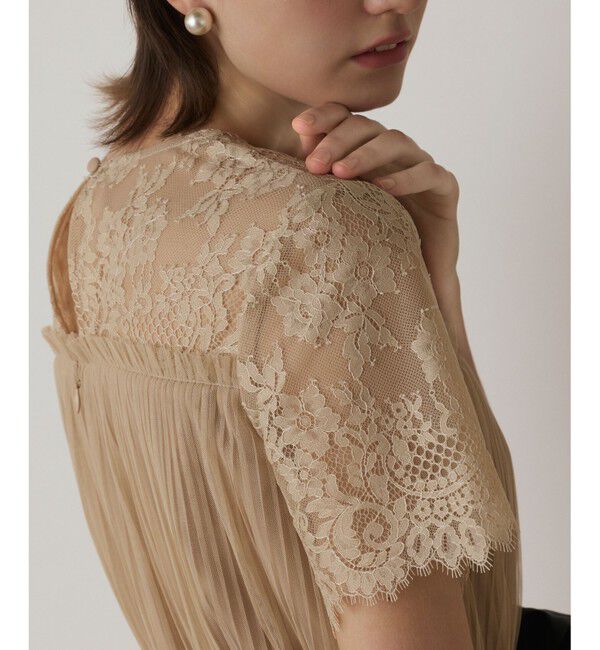 GRACE CONTINENTAL「チュールプリーツドレス」|ドレス|