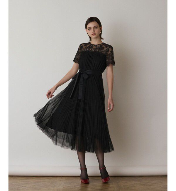 GRACE CONTINENTAL「チュールプリーツドレス」|ドレス|