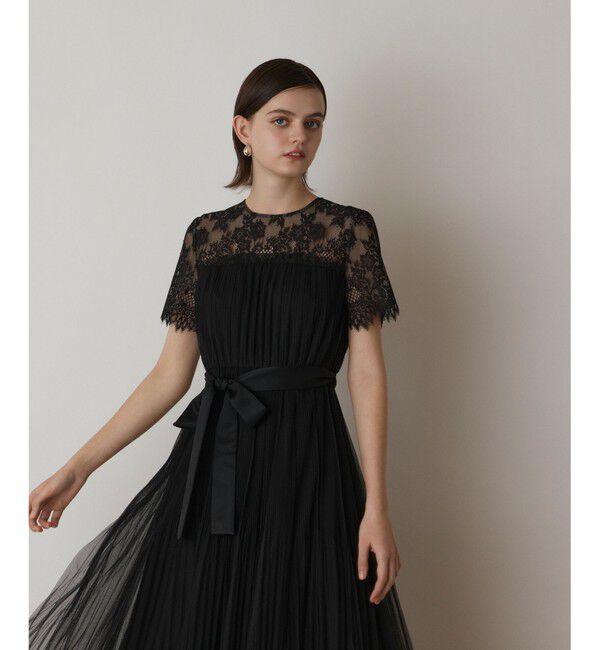 GRACE CONTINENTAL「チュールプリーツドレス」|ドレス|