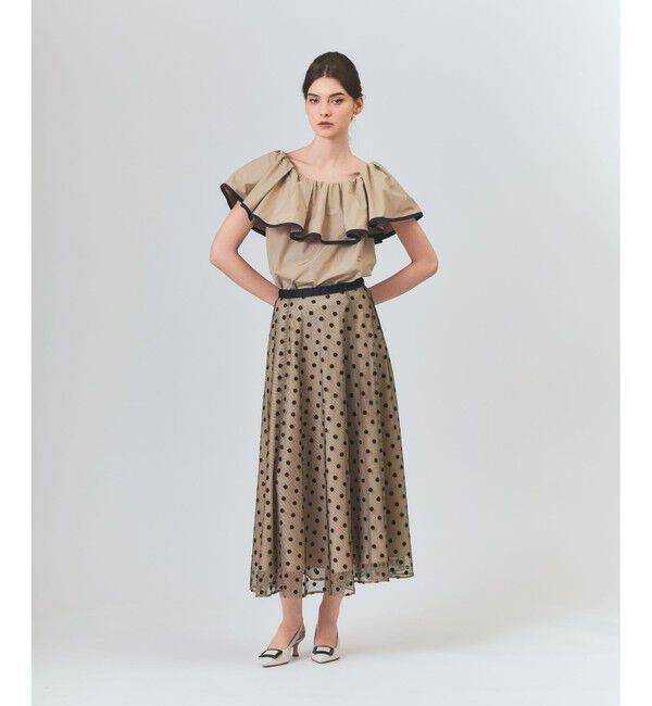 Grace Class「ドットembチュールスカート」|スカート|