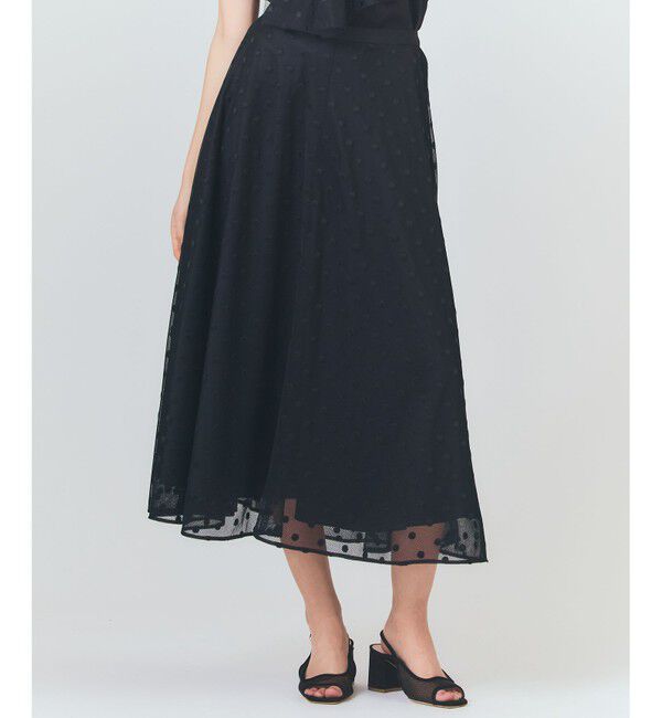 Grace Class「ドットembチュールスカート」|スカート|ブラック