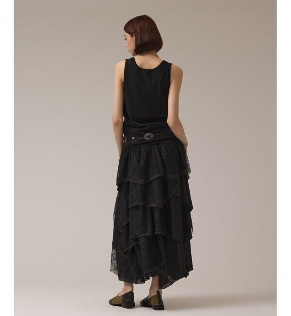 GRACE CONTINENTAL「レースコンビティアードスカート」|スカート|