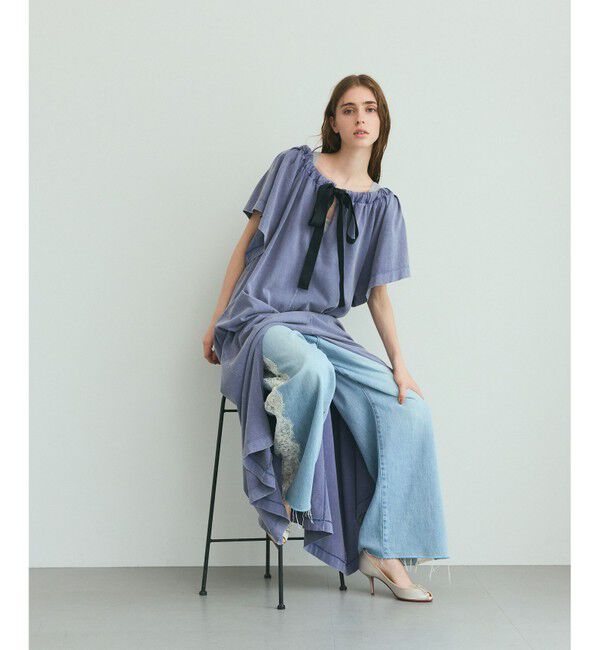 Grace Class「サイドレースデニムパンツ」|デニム|