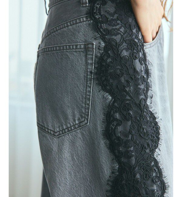 Grace Class「サイドレースデニムパンツ」|デニム|