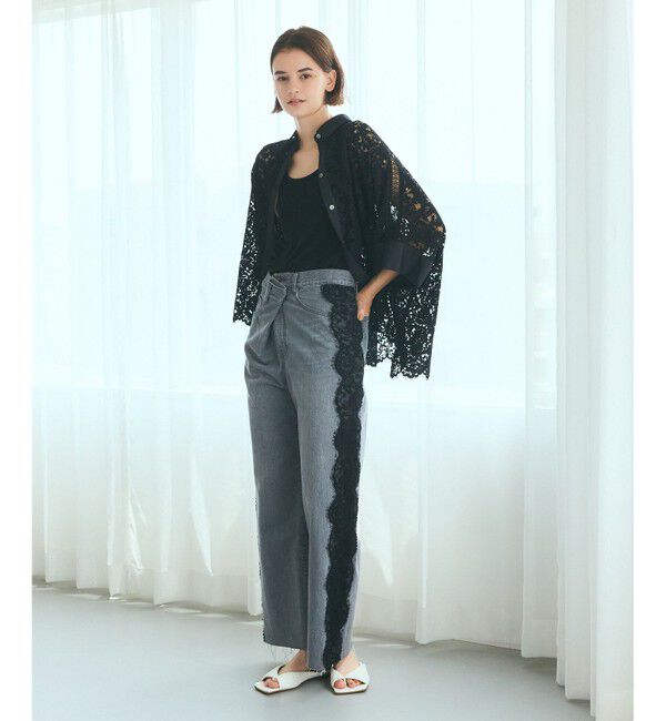 Grace Class「サイドレースデニムパンツ」|デニム|
