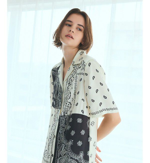 Grace Class「バンダナプリントシャツドレス」|ワンピース|