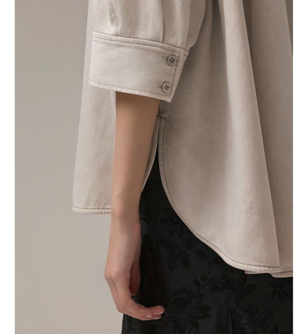 GRACE CONTINENTAL「ツイルハーフスリーブシャツ」|シャツ・ブラウス|