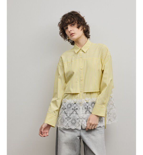 Diagram「レースティアードシャツ」|シャツ・ブラウス|イエロー