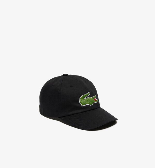 LACOSTE「オーバーサイズワニロゴステッチキャップ」|キャップ・キャスケット|